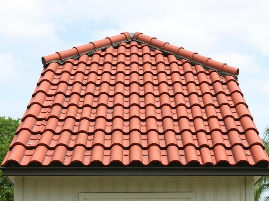 Before - Tile roof restoration in Venice, FL