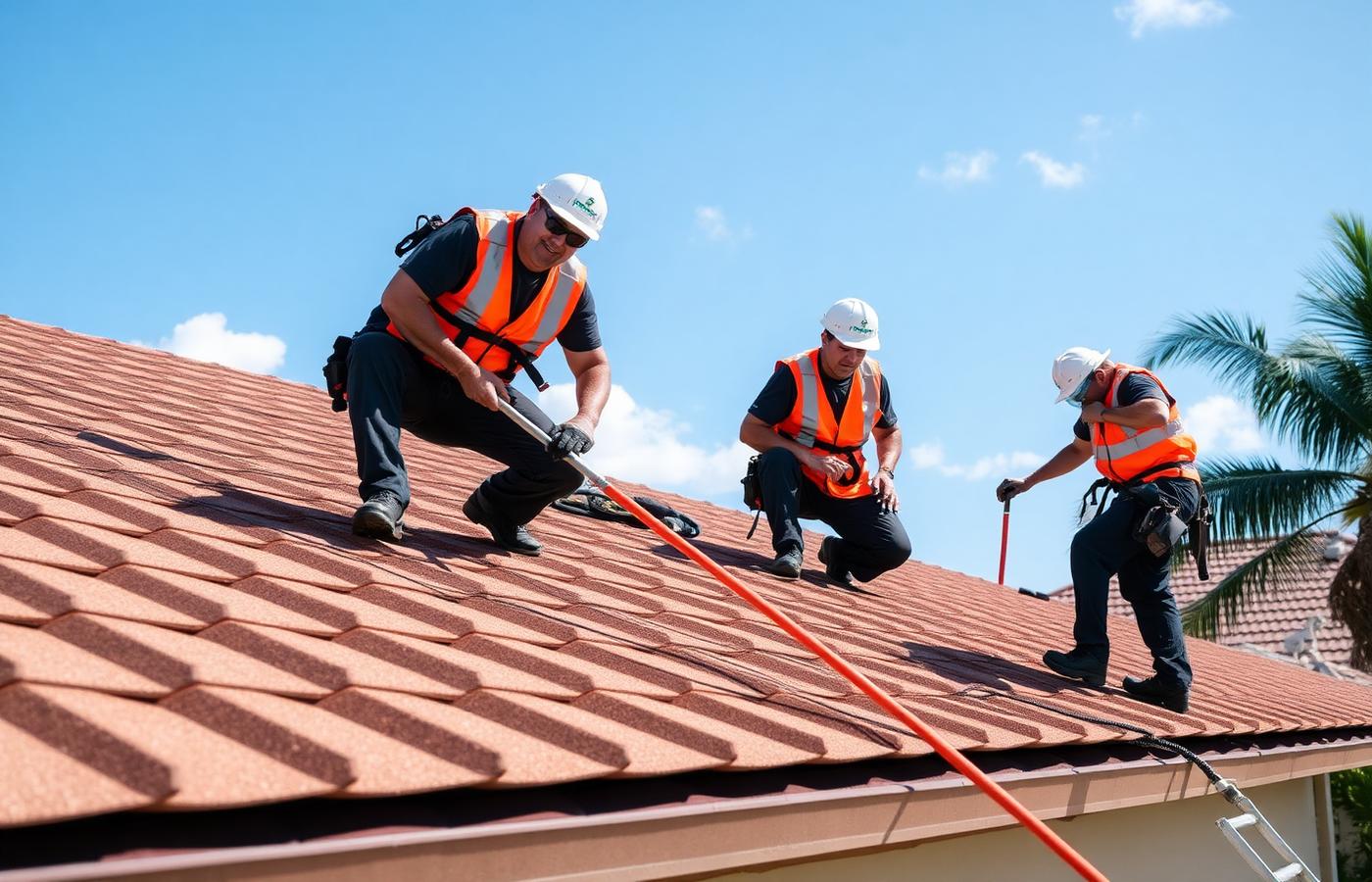 Kirkey Roofing crew at work